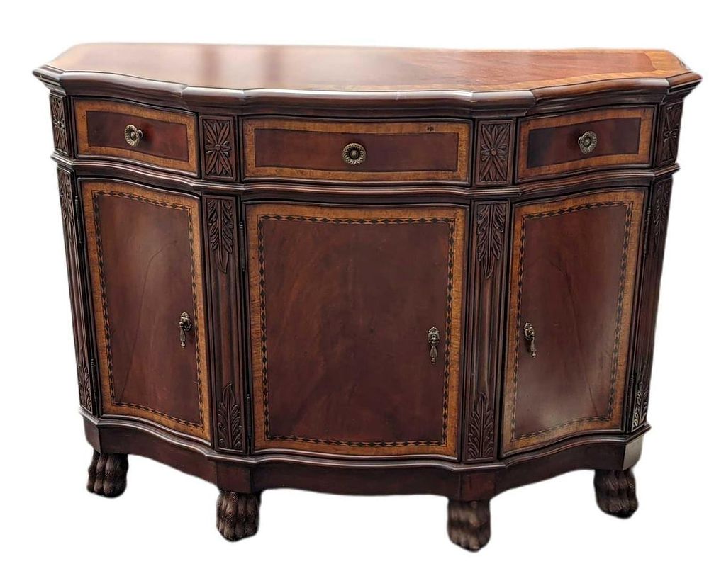 Lot 193: Walnut Console Cabinet