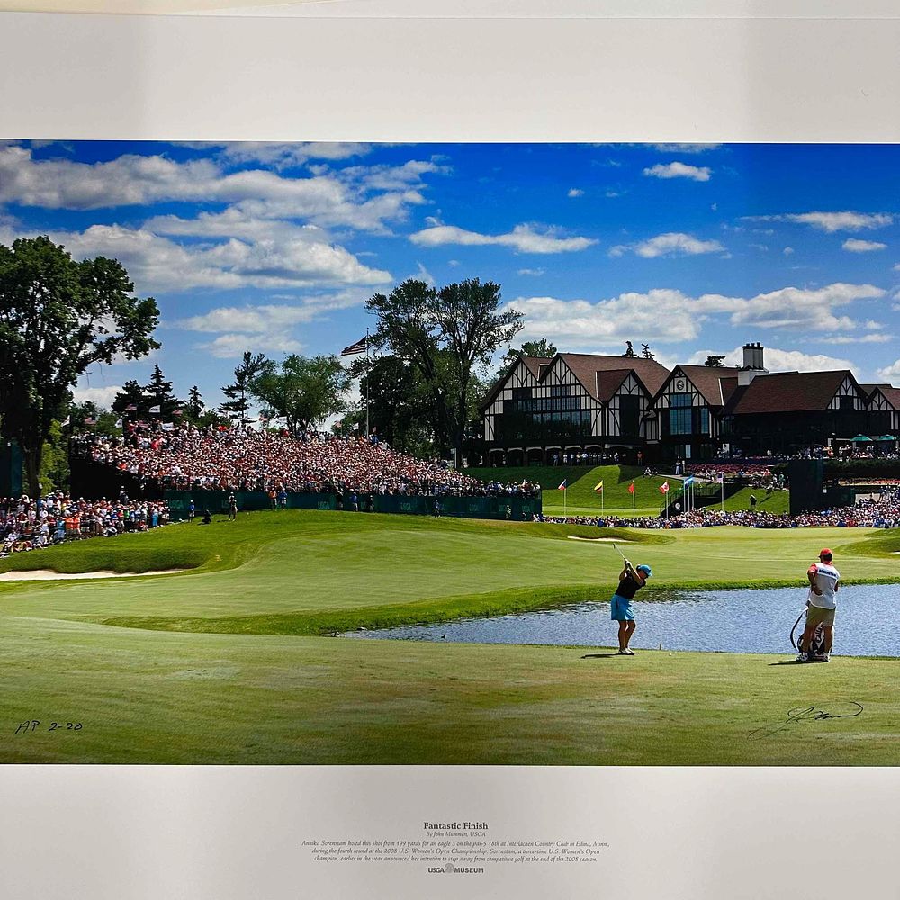 Lot 262: Annika Sorenstam Fantastic Finish USGA Artist Proof 2/20 U.S. Women’s Open Print John Mummert