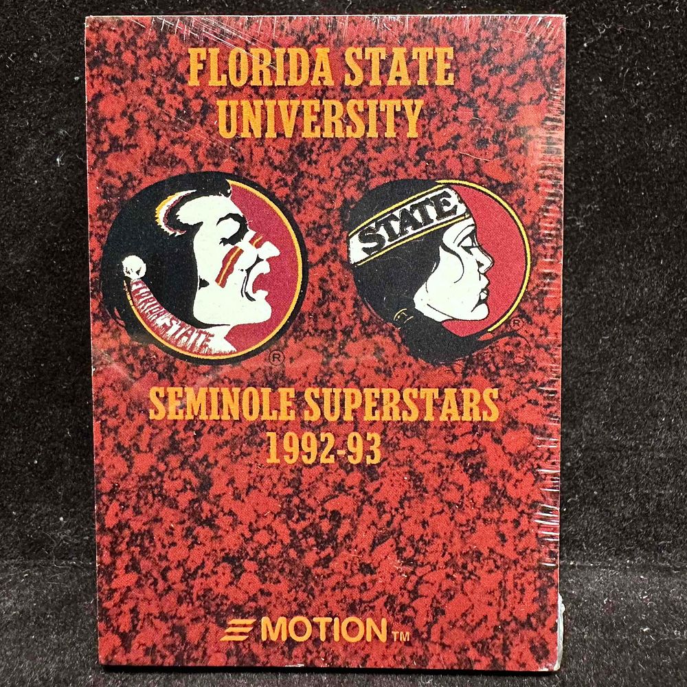 Lot 374: Florida State University Seminole FSU Superstars 1992-1993 Motion Cards M Sealed