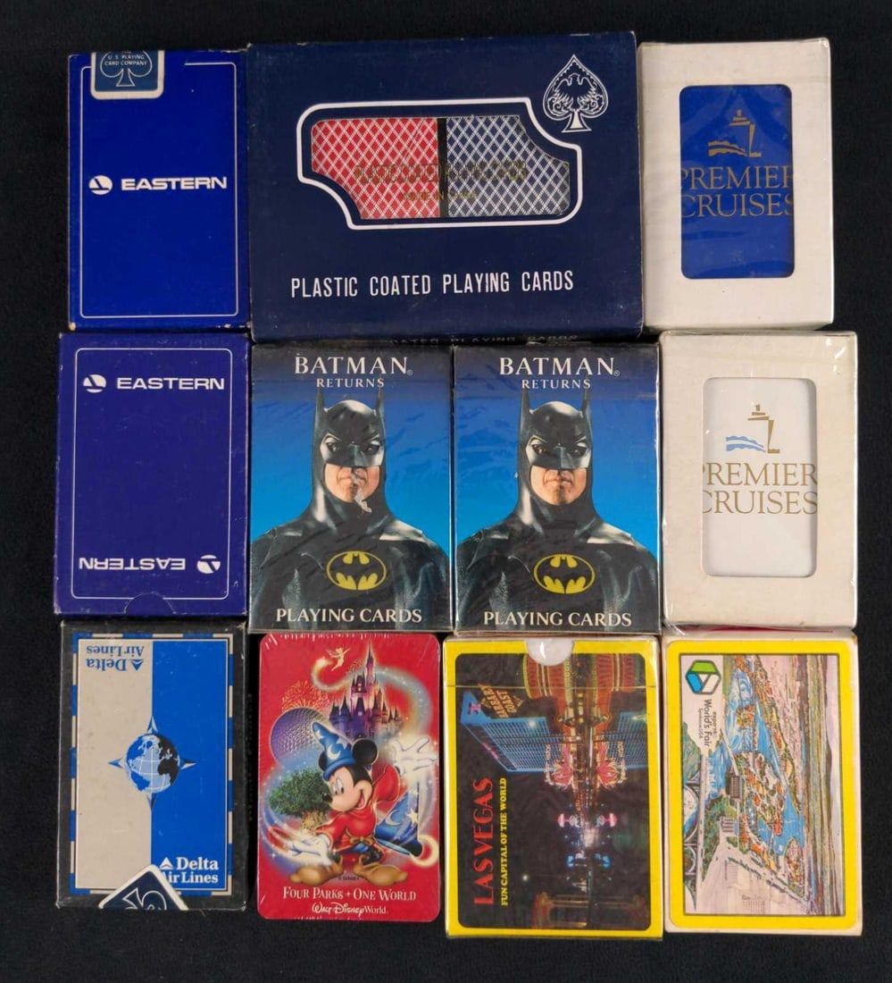 Lot 409: 11 Vintage Disney Batman Delta Playing Cards A