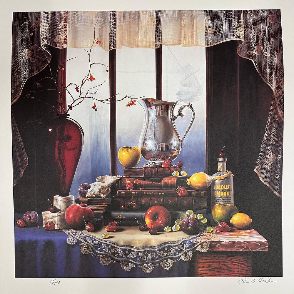 Lot 443: Signed and Numbered Absolut Statehood California Charles Becker Print 37/400