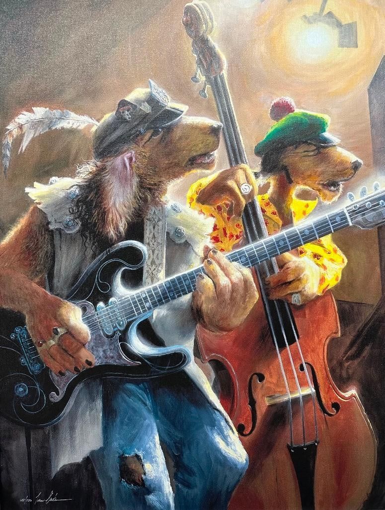Lot 449: S&N Ivan Clarke "Tippleton Brothers" Framed Giclée