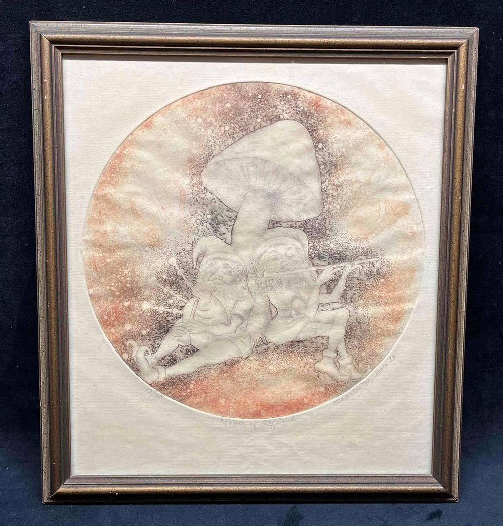 Lot 450: Signed & Numbered "Pipes Of All Land" 12/80 Charlie M. Ware '20.