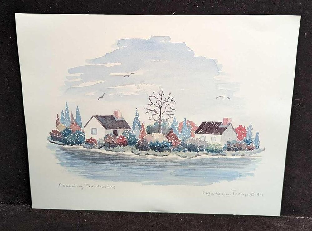 Lot 484: Agathe Von Trapp Receding Flood Waters Print