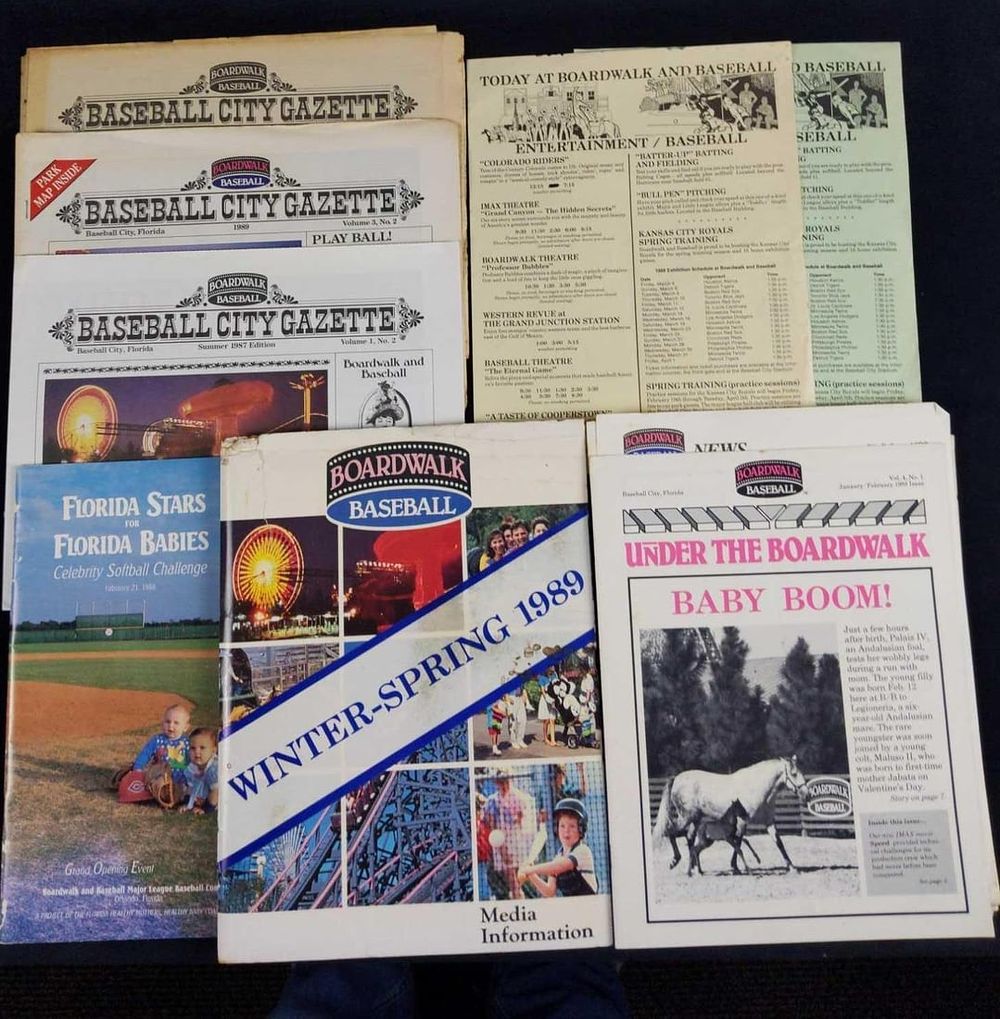 Lot 500: Boardwalk And Baseball Newsletters Photos Media