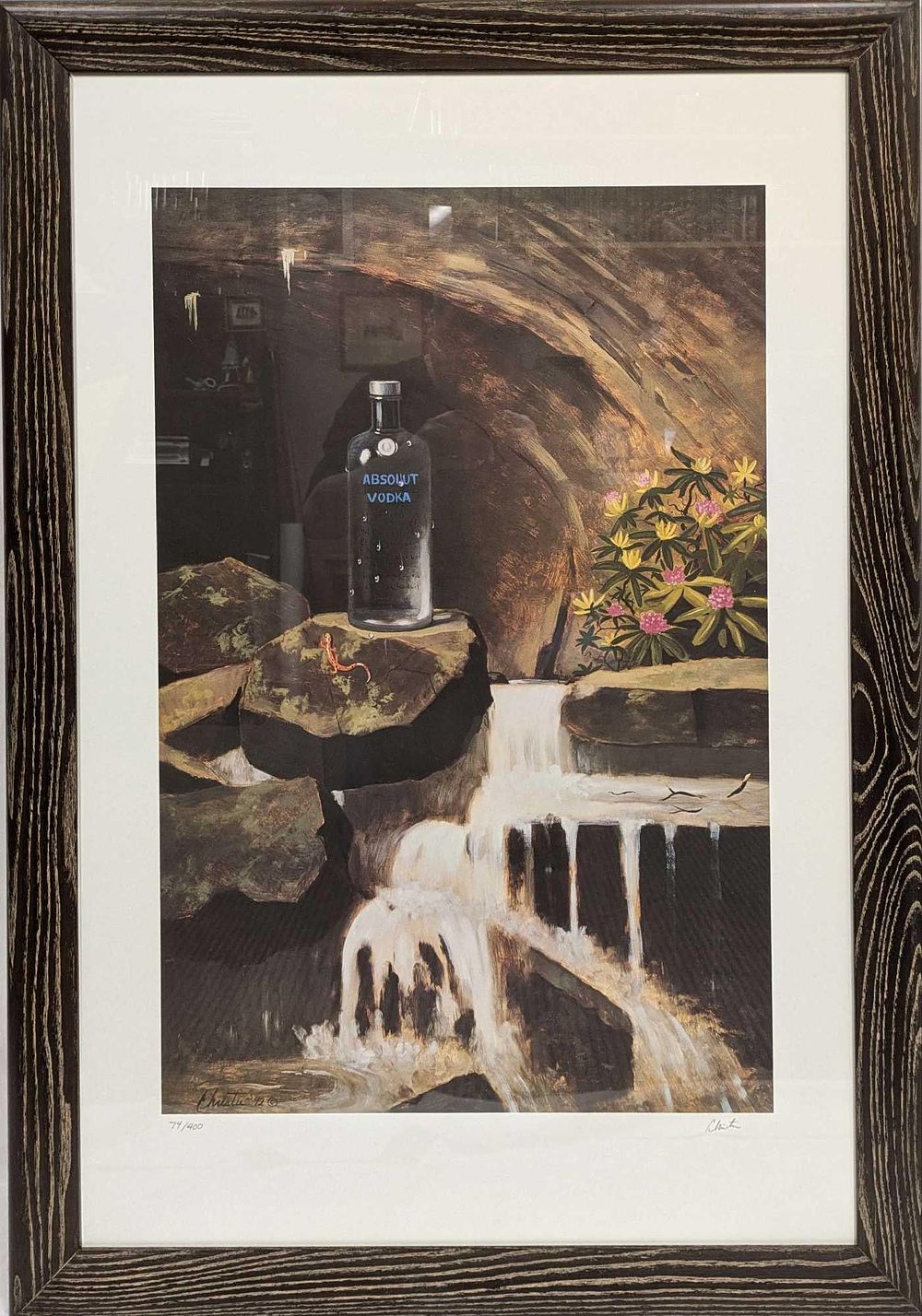 Lot 171: S&N Absolut Statehood: West Virginia R. Michael Christie Print