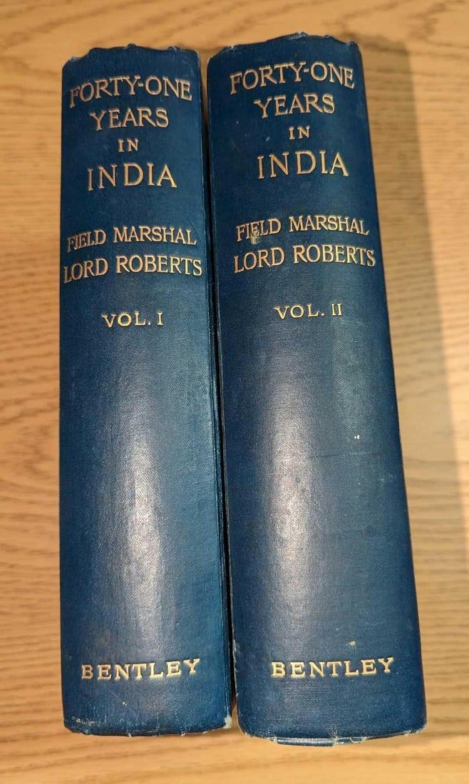 Lot 251: 2 Volume Set Forty-One Years In India Hardcovers