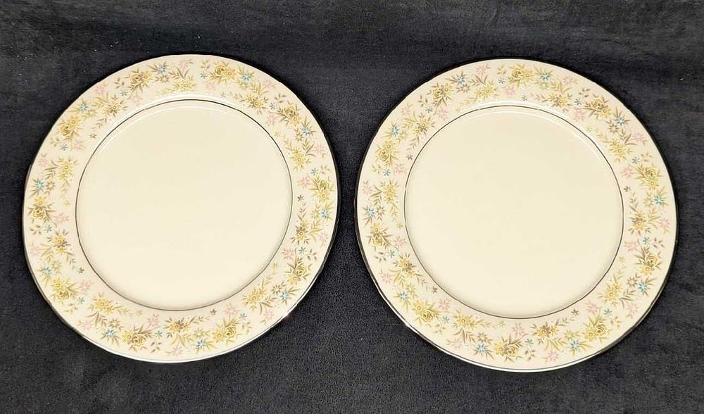 Lot 285: 2 Retired Noritake Blossom Time Dinner Plates C