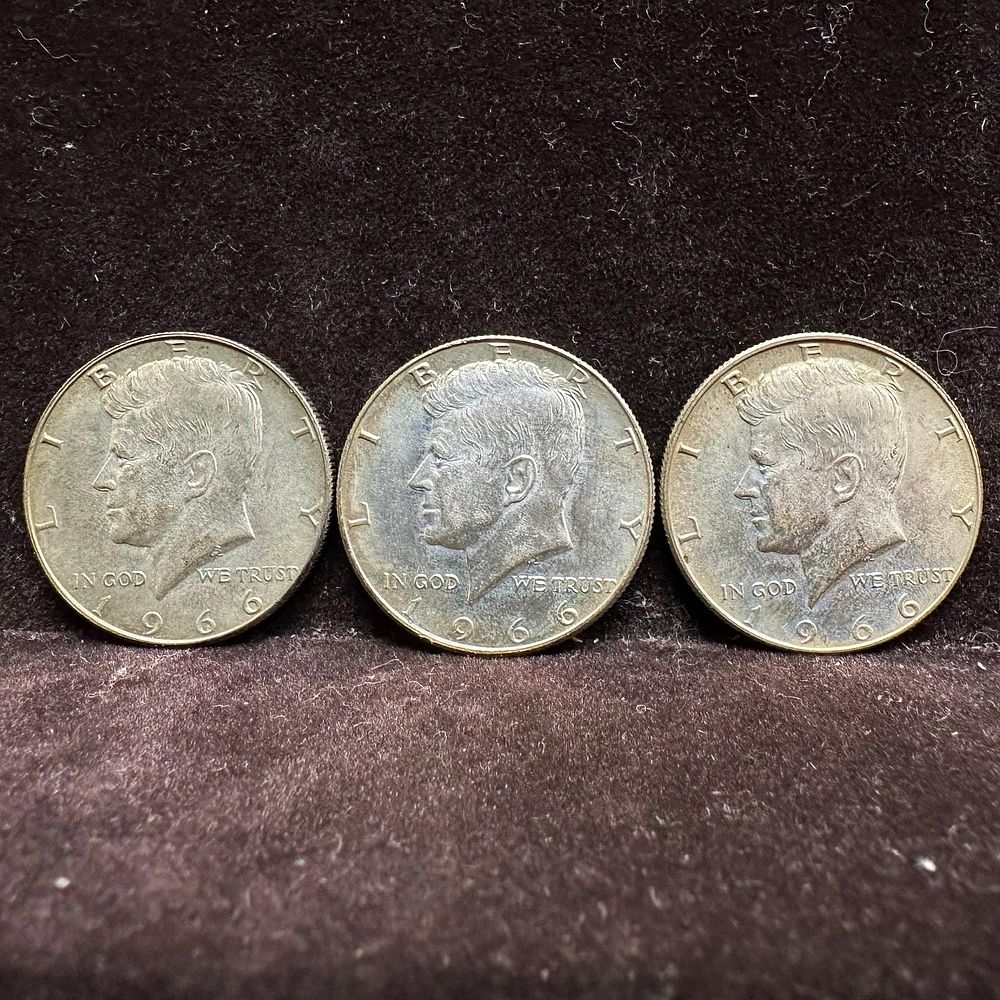 Lot 301: Set of 1966 Kennedy Half Dollars .400 Silver Coin Collection K97