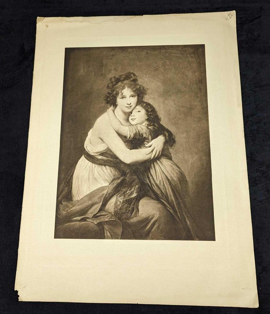 Lot 353: Vigée Le Brun Self-Portrait With Daughter Print