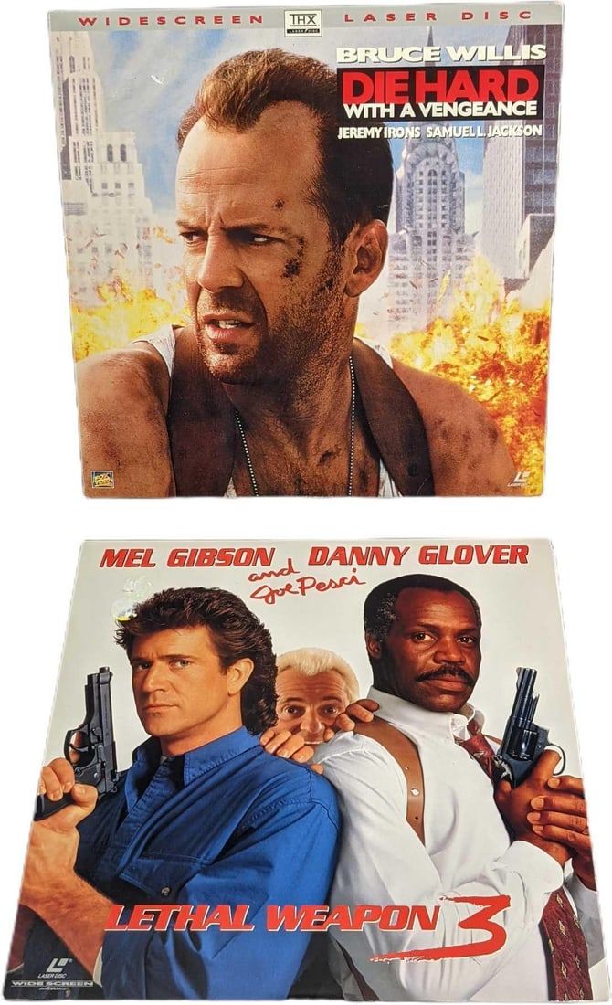 Lot 251: Lethal Weapon 3 & Die Hard With A Vengeance Laserdiscs