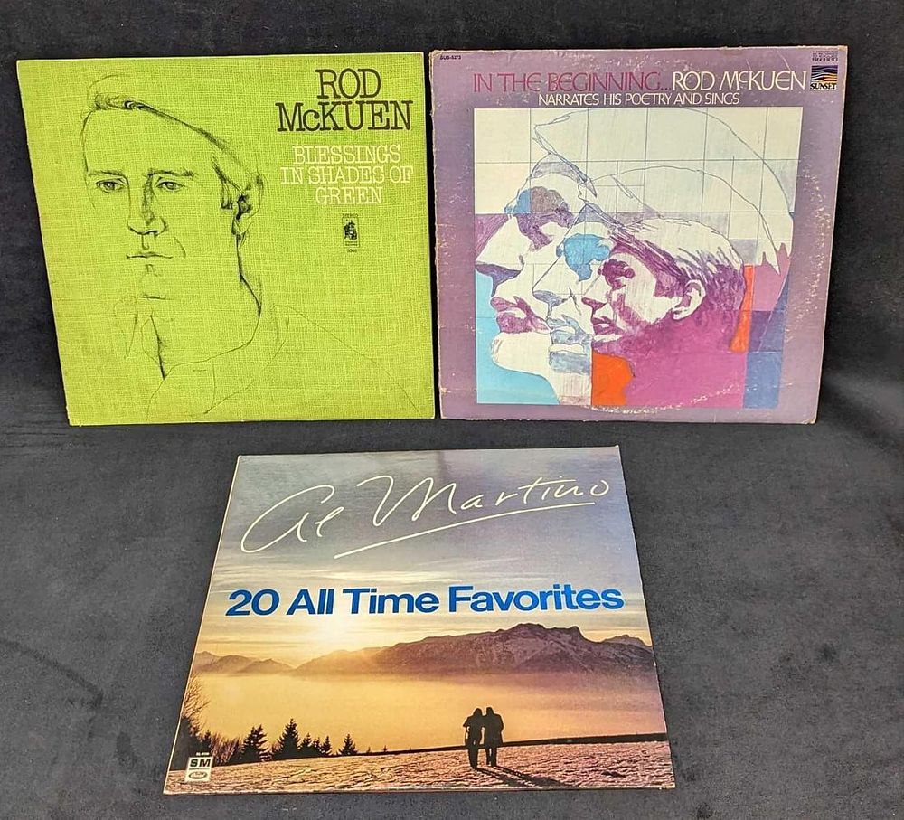 Lot 278: 3 Al Martino And Rod McKuen LPs