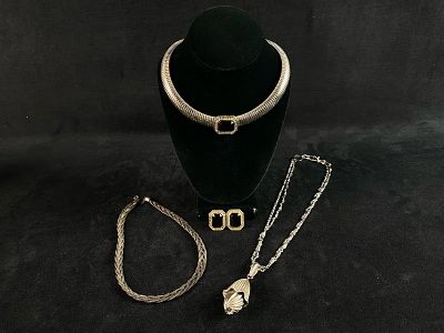 Vintage Silver Plated Necklaces & Earrings. Vintage Silver Plated Necklaces &amp; Earrings All 