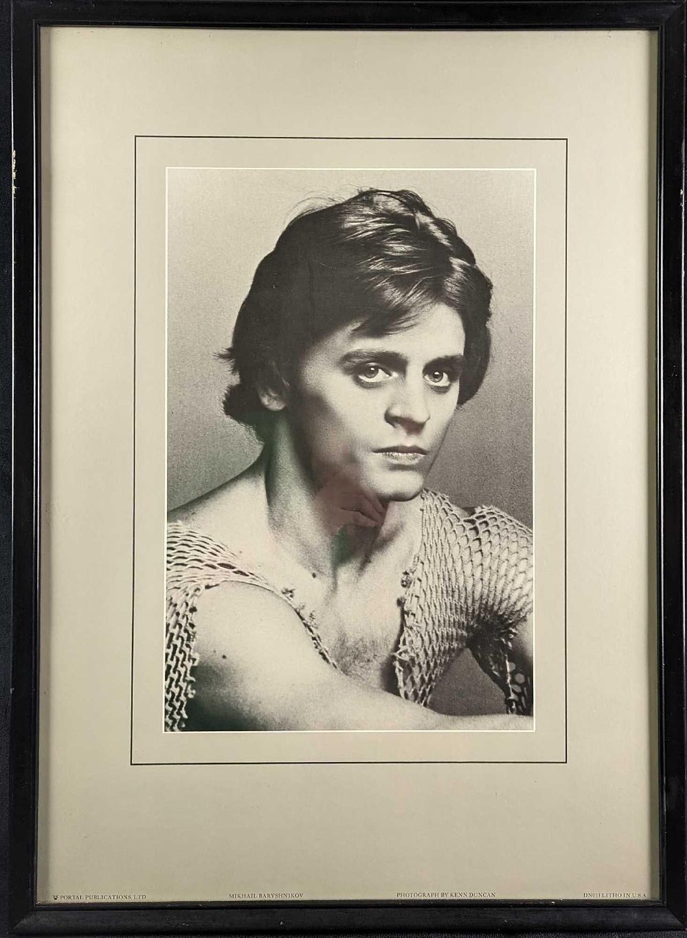 Lot 406: Framed Kenn Duncan Photo Litho Of Mikhail Baryshnikov