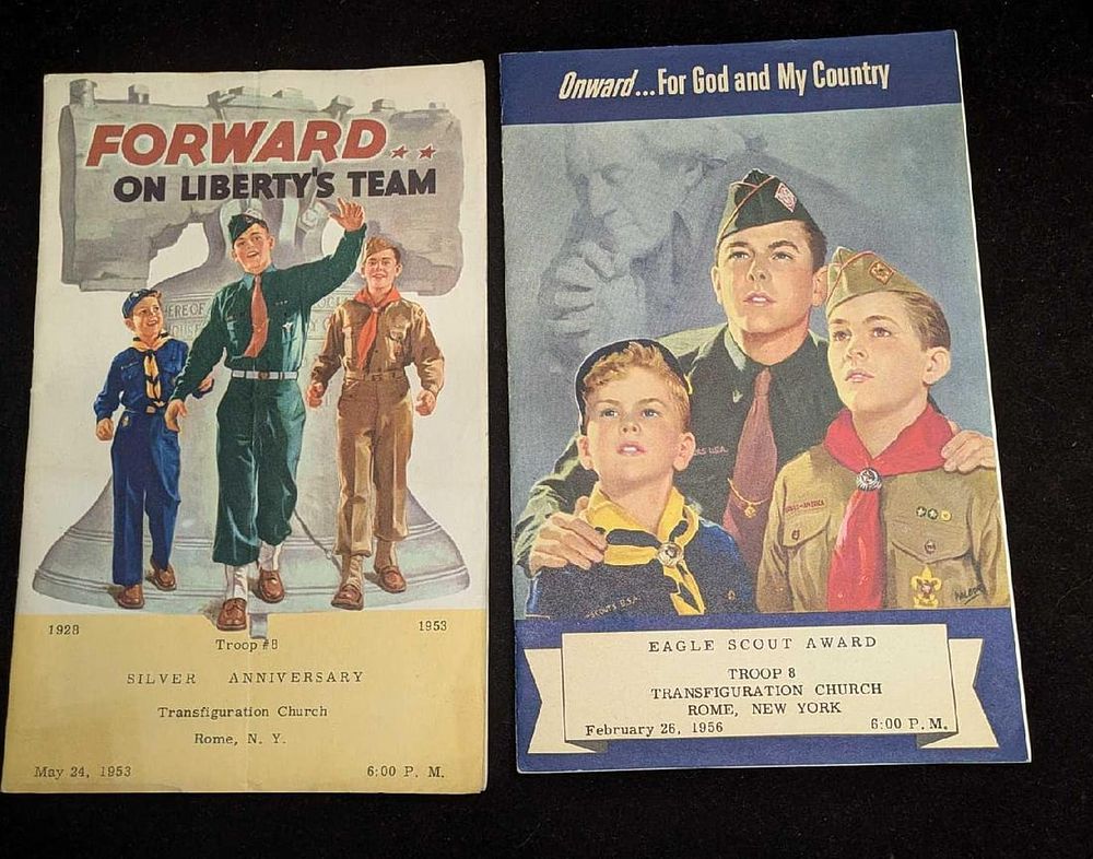 Lot 428: 2 1950s Boy Scout Eagle Scout Programs