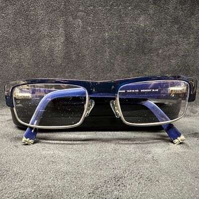 English Laundry Graham Midnight Blue 54 18 140 Rectangle Frame Eyeglasses. This item is in good 