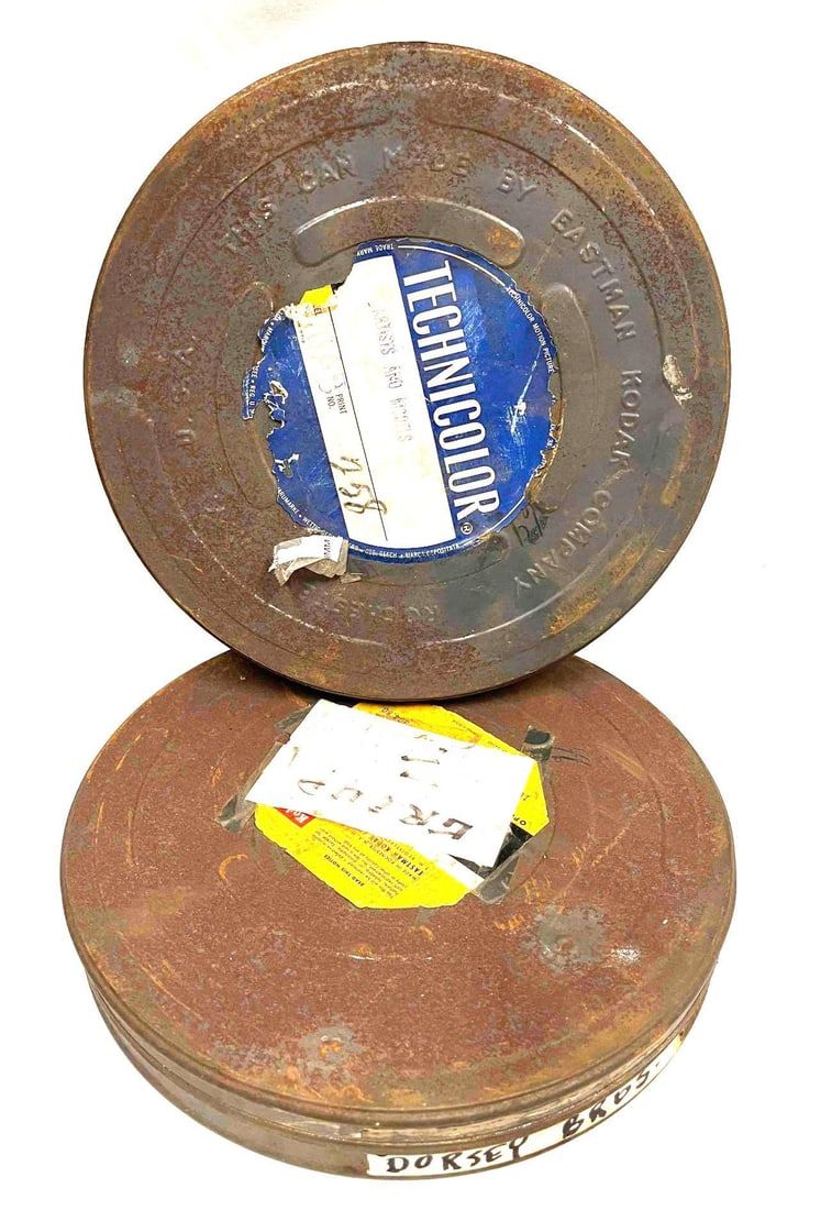 Lot 484: Two Vintage Kodak Technicolor Reel Case Can For Motion Pictures (1)