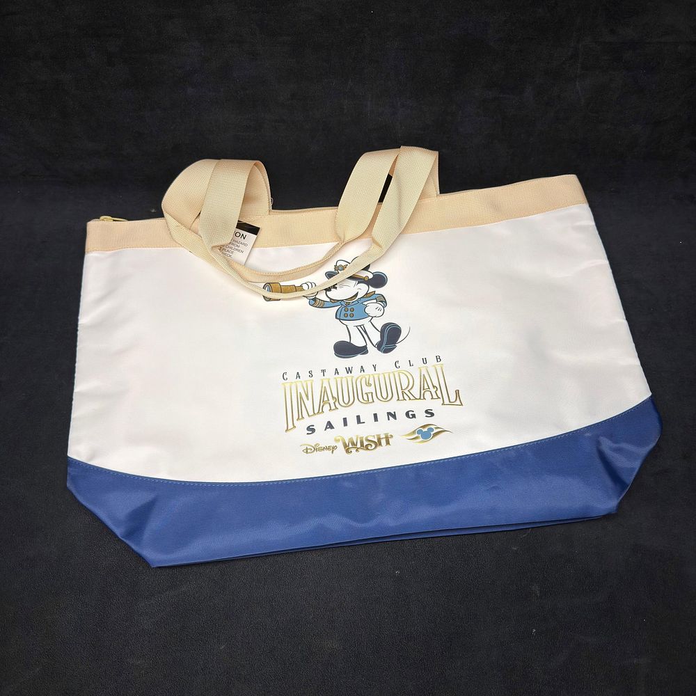 Lot 450: Disney Wish Castaway Club Inaugural Sailings Mickey Mouse Tote Bag