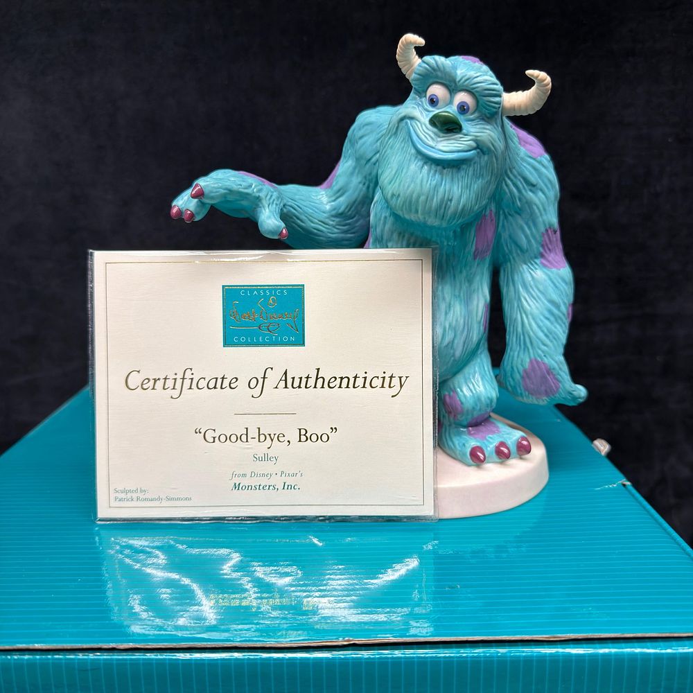 Lot 457: Walt Disney Classics Collection Monsters Inc Sulley Good-bye Boo Figurine WDCC Figure