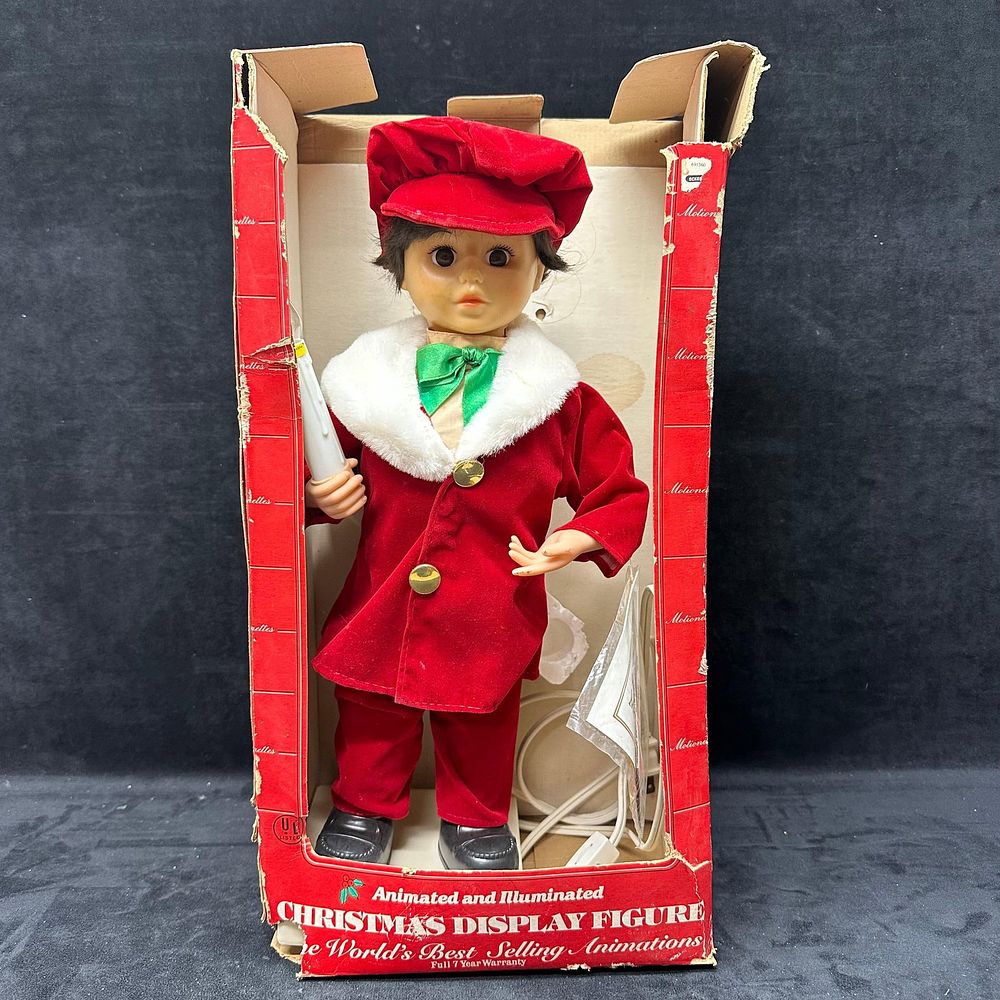 Lot 500: Telco Motion-ettes Animated and Illuminated Christmas Display Figure