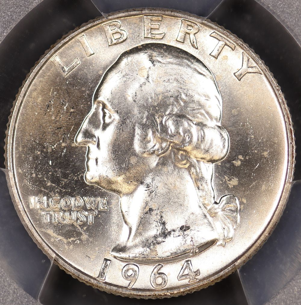 Lot 259: 1964-D PCGS MS64 Washington Silver Quarter