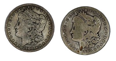 1900 S Morgan Silver Dollar Lot (2) Better Date!