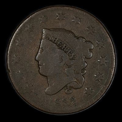 1832 AG Coronet Head Large Cent