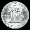 1963 BU Franklin Half Silver DollarImage - 1
