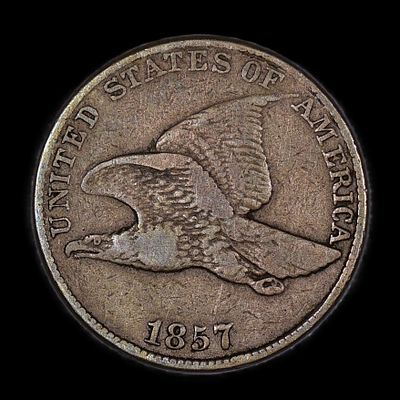 1857 Flying Cent F/VF