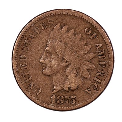 1875 Indian Head Cent BETTER DATE