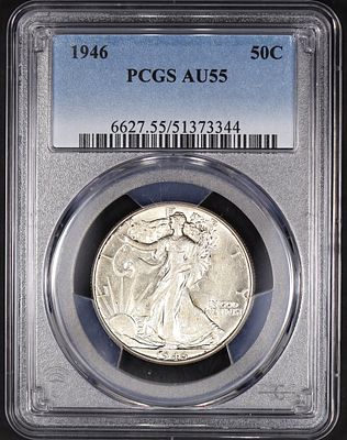 1946 Walking Liberty Silver Half PCGS AU 55