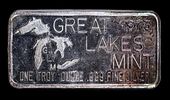 1973 Silver Towne Grandpa 1oz Silver Bar RARE. Rare and popular silver bar. With hints of nice Image - 1