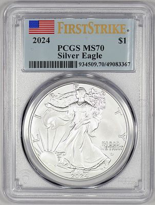 2024 MS 70 PCGS Silver Eagle ASE FIRST STRIKE