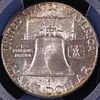 1958 Franklin Half Silver Dollar MS 66 CAC TONEDImage - 3