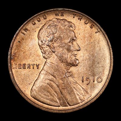 1910 Lincoln Wheat Cent Penny RD