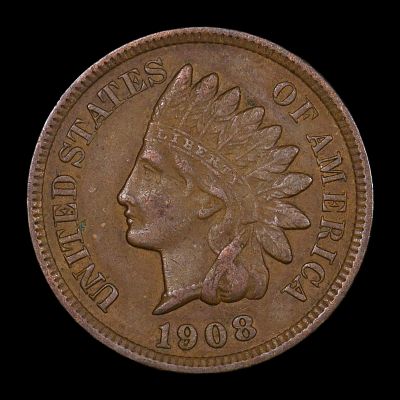 1908 Indian Head Cent Penny