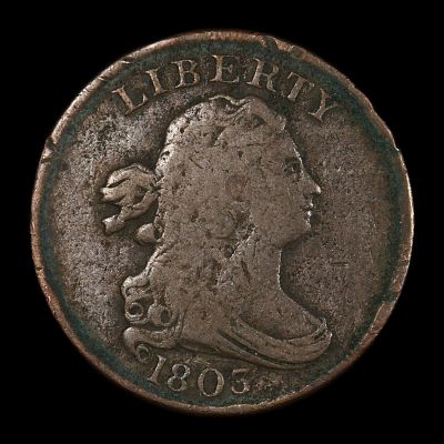 1803 Draped Bust Half Cent WOW Early Copper