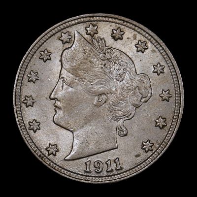 1907 Liberty V-Nickel Lustrous!