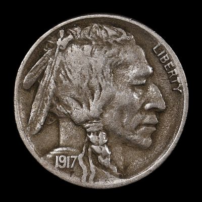 1917 S Buffalo Nickel Semi-Key Date Coin