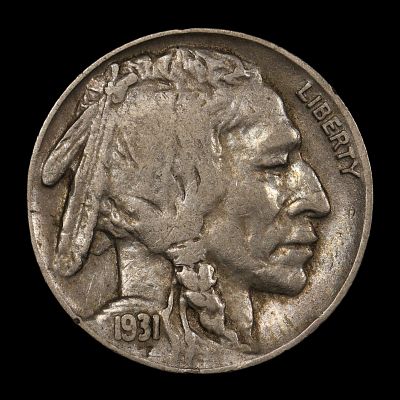 1931 S Buffalo Nickel Good Date