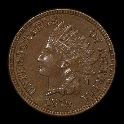 1879 Indian Head Cent Penny AU Better Date