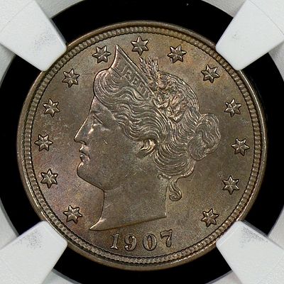 1907 Liberty V-Nickel NGC MS-62