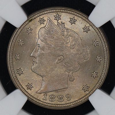 1889 Liberty V-Nickel NGC MS-62