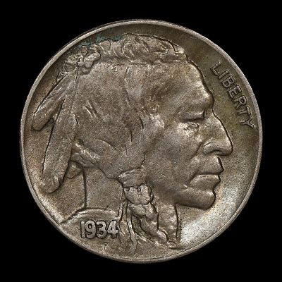 1934 D Buffalo Nickel AU Lustrous!