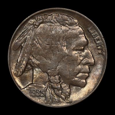 1935 D Buffalo Nickel BU Lustrous