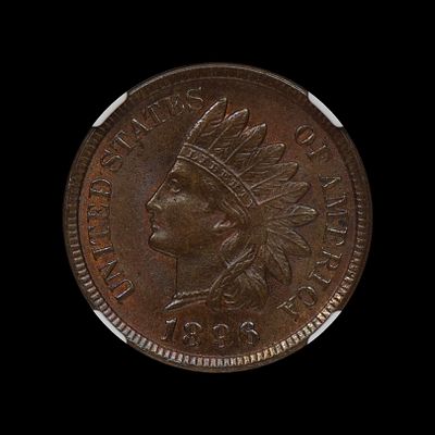 1896 Indian Head Cent NGC MS 64 BN UNDERGRADED. (PEJM) Hardly any marks at all. Very lustrous 