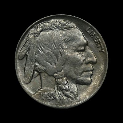 1928 Buffalo Nickel 5c BU. (EQTO) 1928 Buffalo Nickel 5c BU