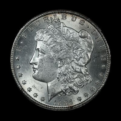1884 CC Morgan Silver Dollar BU+ BEAUTY. (DNKT) 1884 CC Morgan Silver Dollar BU+ BEAUTY