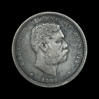 1883 Hawaii Silver Quarter 25c VF RARE!. (FALW) 1883 Hawaii Silver Quarter 25c VF RARE!