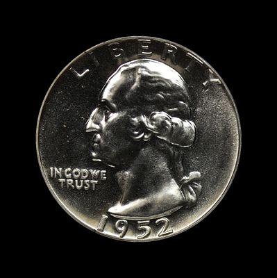 1952 Washington Silver Quarter ICG PR 67 PROOF. (MCNA) 1952 Washington Silver Quarter ICG PR 67 PROOF